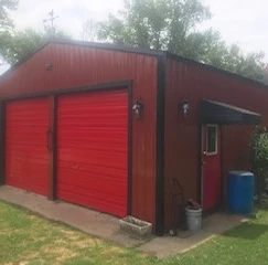 Painted garage 1